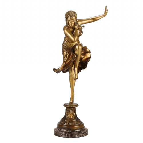 Art Deco Bronzed Sculpture "Hindu Dancer" by Claire Colinet