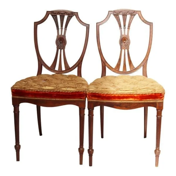 PAIR OF VICTORIAN SALON CHAIRS - Image 3