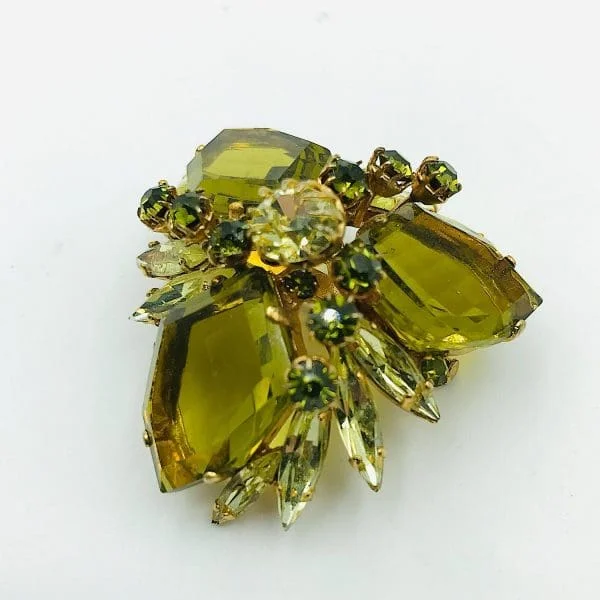 Vintage French Floral Brooch - Image 5