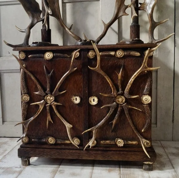 Antique Black Forest Antler Hall Stand - Image 14