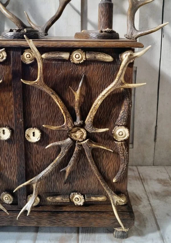 Antique Black Forest Antler Hall Stand - Image 10