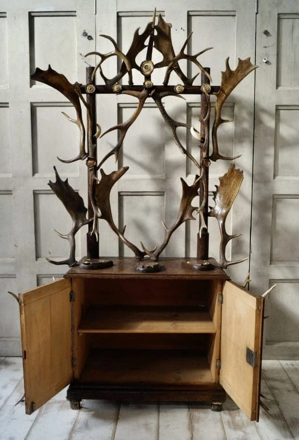 Antique Black Forest Antler Hall Stand - Image 16