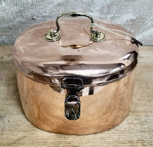 Rare Victorian Copper & Brass Hat Tin - Image 9