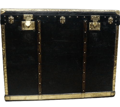 Victorian Oiled Canvas Travel Trunk