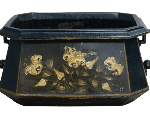 Victorian Henry Loveridge & Co Painted Planter