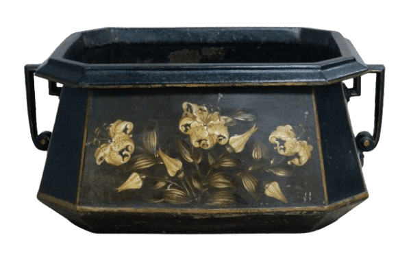 Victorian Henry Loveridge & Co Painted Planter