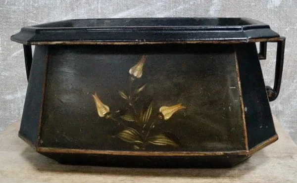 Victorian Henry Loveridge & Co Painted Planter - Image 4