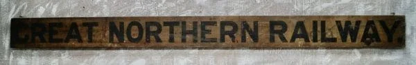 Victorian Great Northern Railway Platform Sign