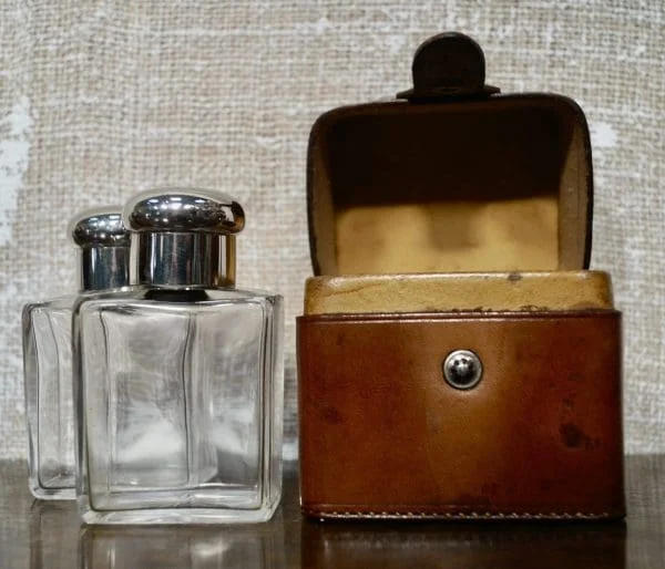 Antique Travel Cologne Bottle Case - Image 3