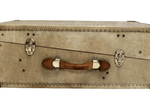 Antique Vellum Travel Trunk