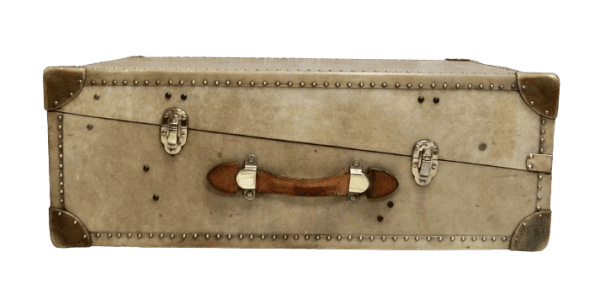 Antique Vellum Travel Trunk