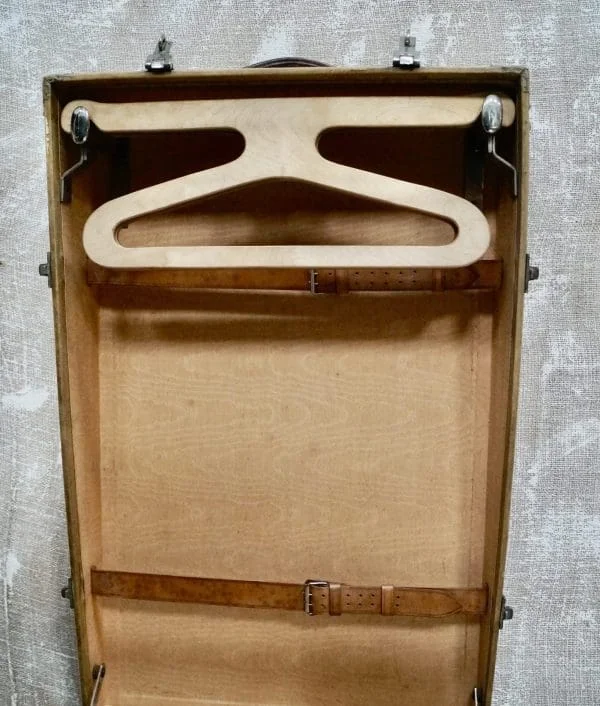 Antique Vellum Travel Trunk - Image 3