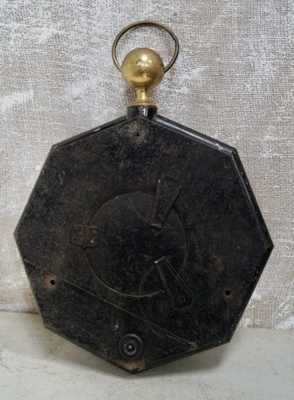 Antique French Tolewear Wall Clock - Image 4