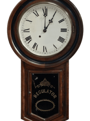 Ansonia Long Drop Regulator School Wall Clock