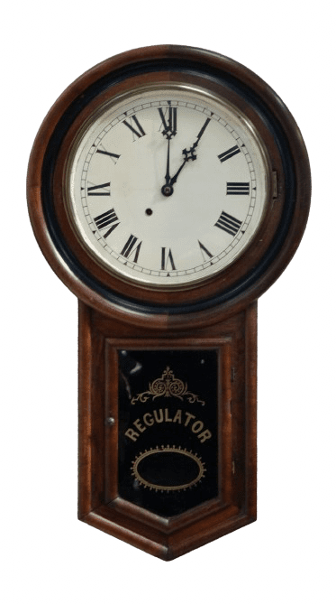 Ansonia Long Drop Regulator School Wall Clock