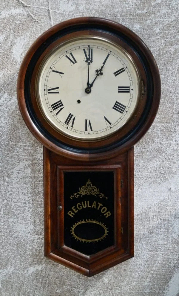 Ansonia Long Drop Regulator School Wall Clock - Image 7