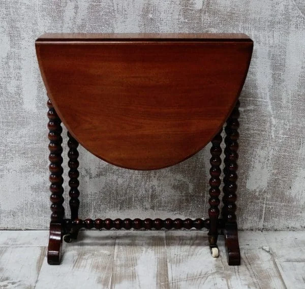 Victorian Walnut Bobbin Turned Table - Image 3