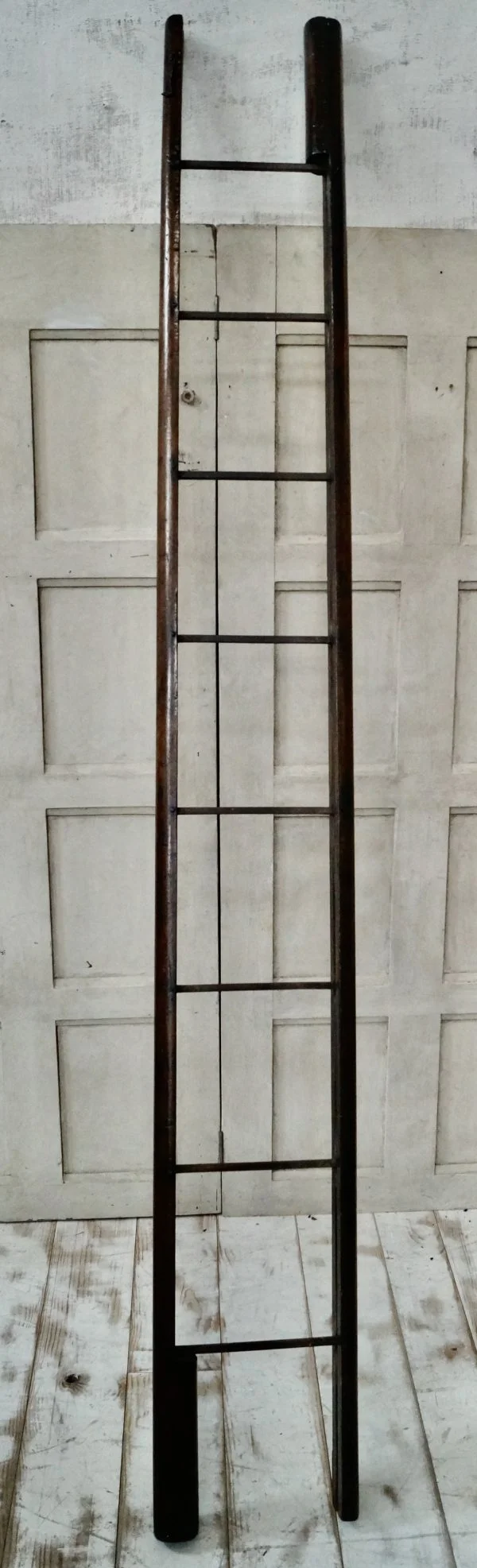 Regency Mahogany Library Pole Ladders