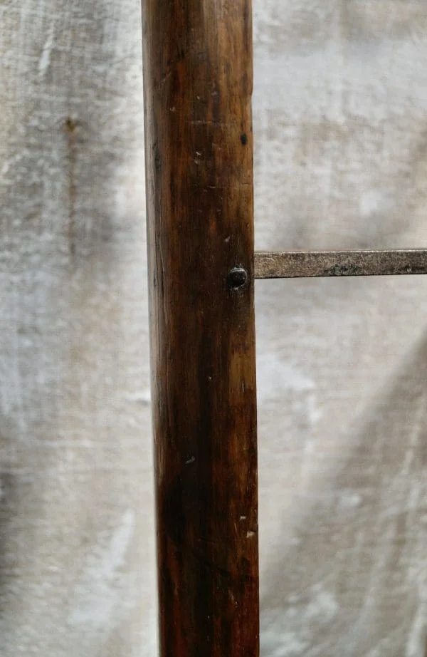 Regency Mahogany Library Pole Ladders - Image 12