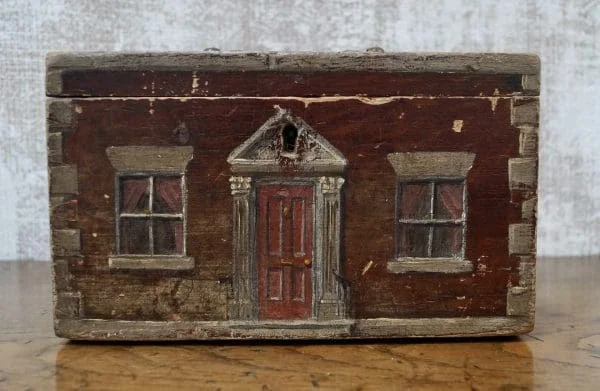 Victorian Painted Tea Caddy