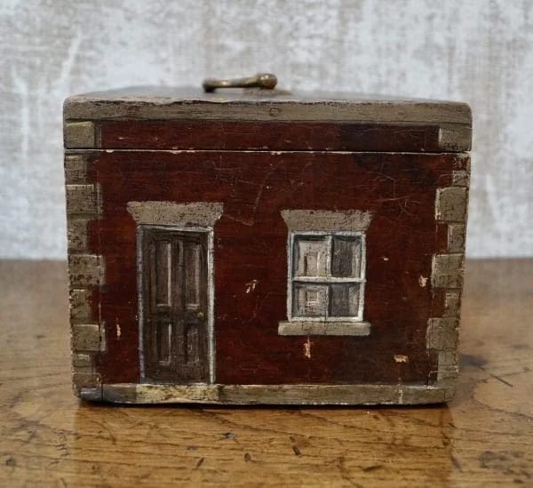 Victorian Painted Tea Caddy - Image 7