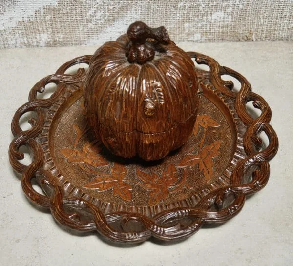 Antique Black Forest Inkwell - Image 5