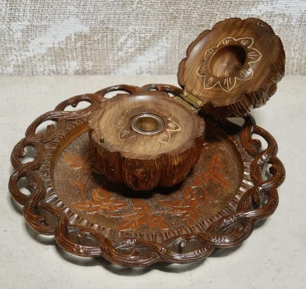 Antique Black Forest Inkwell - Image 2