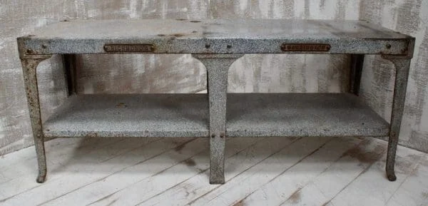 Vintage Enamel Butchers Wet Bench