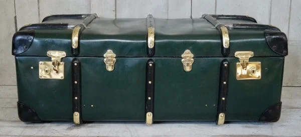 Large Vintage Globe Trotter Cabin Trunk