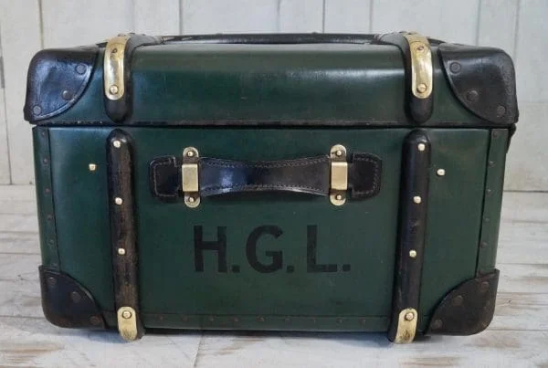 Large Vintage Globe Trotter Cabin Trunk - Image 3