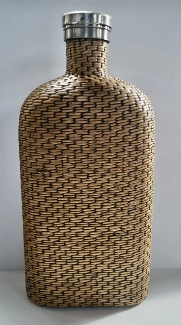 Vintage Wicker Woven Flask