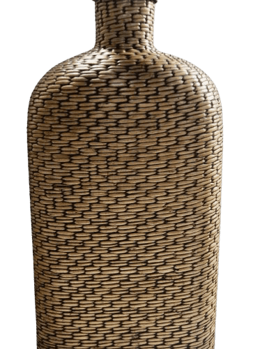 Vintage Wicker Woven Flask