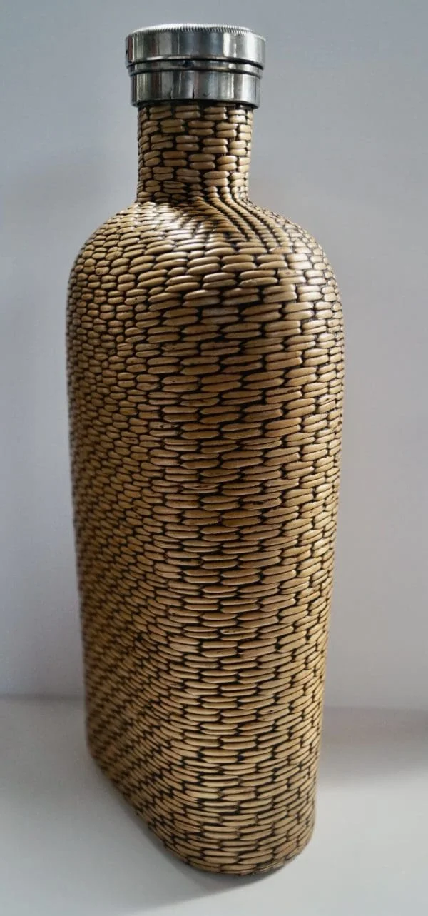 Vintage Wicker Woven Flask - Image 11