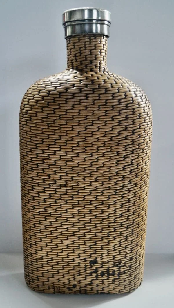 Vintage Wicker Woven Flask - Image 10