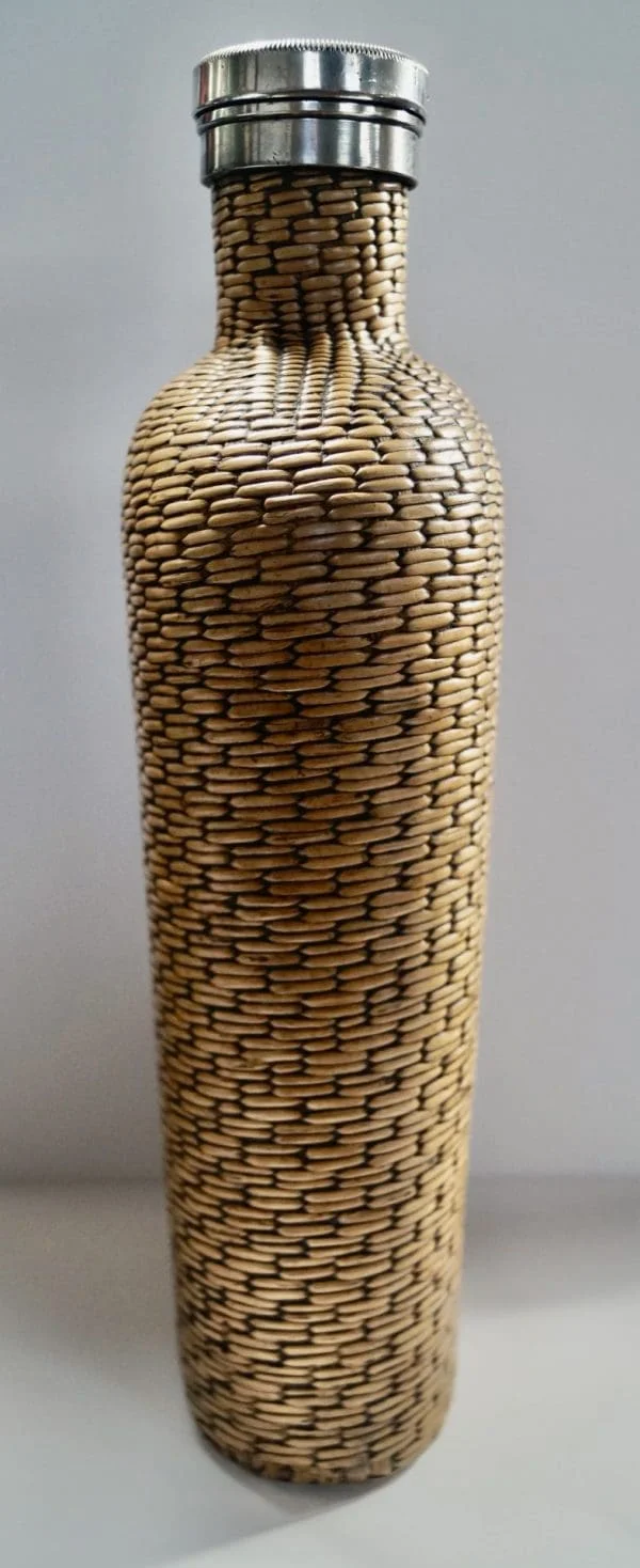 Vintage Wicker Woven Flask - Image 9