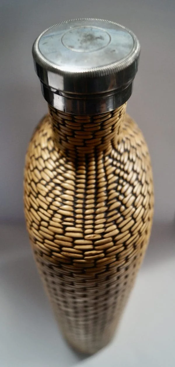 Vintage Wicker Woven Flask - Image 7