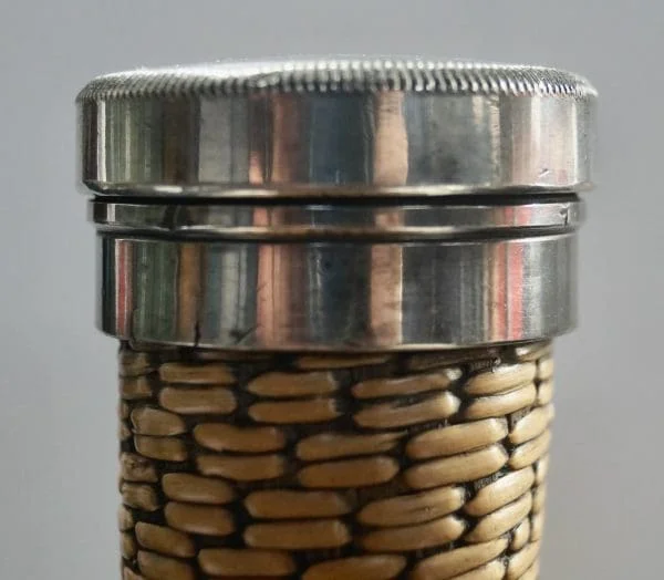 Vintage Wicker Woven Flask - Image 6