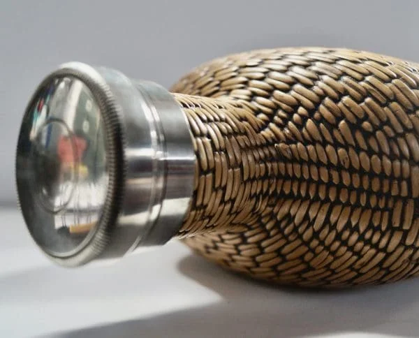 Vintage Wicker Woven Flask - Image 4