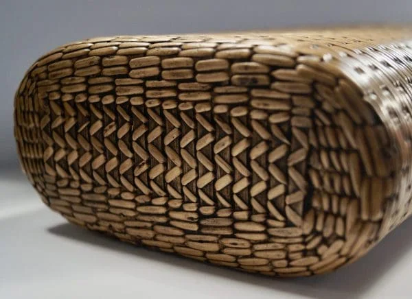 Vintage Wicker Woven Flask - Image 3