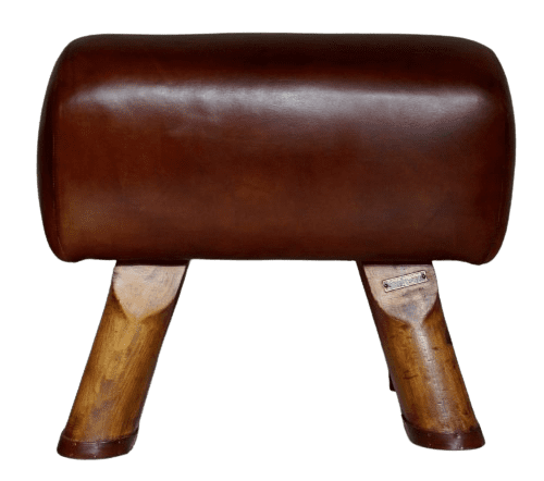 Vintage Leather Pommel Foot Stool