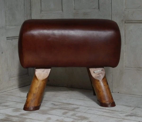 Vintage Leather Pommel Foot Stool - Image 8