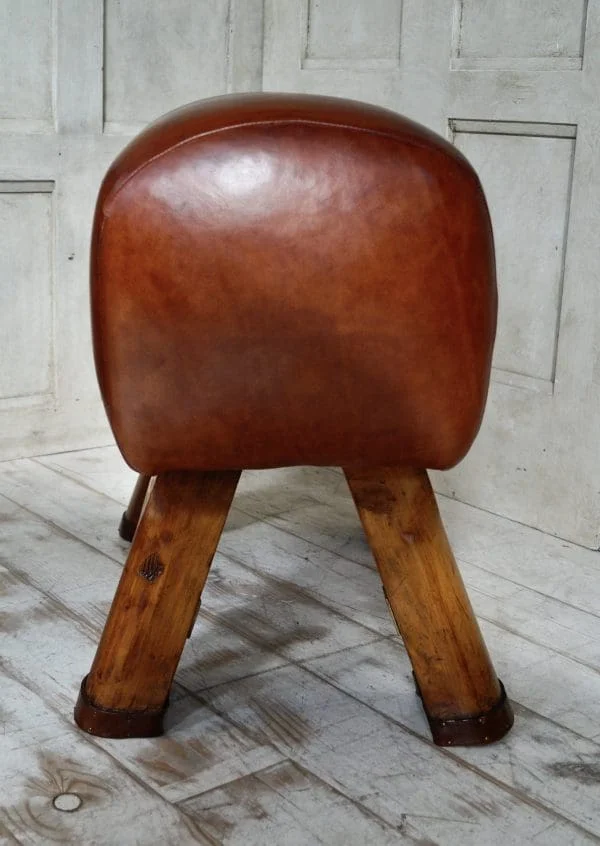 Vintage Leather Pommel Foot Stool - Image 5