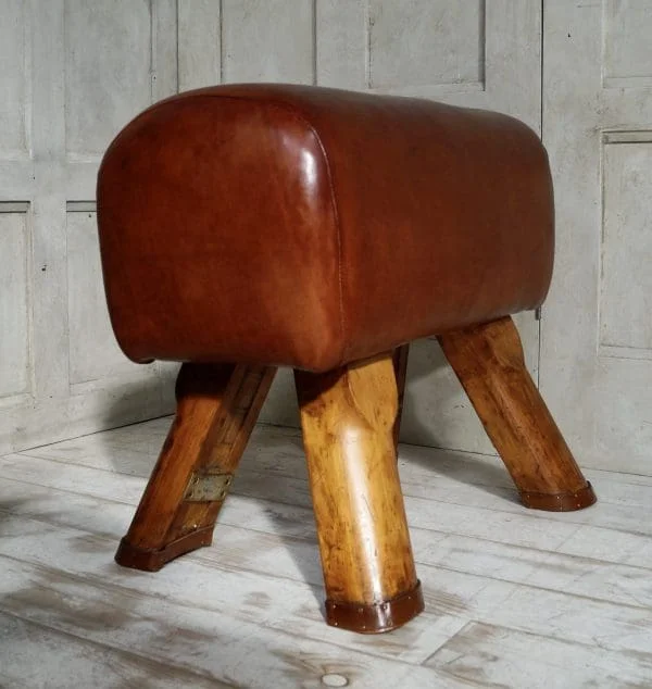 Vintage Leather Pommel Foot Stool - Image 4