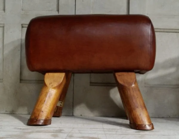 Vintage Leather Pommel Foot Stool - Image 3