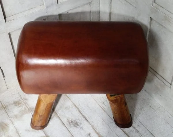 Vintage Leather Pommel Foot Stool - Image 10