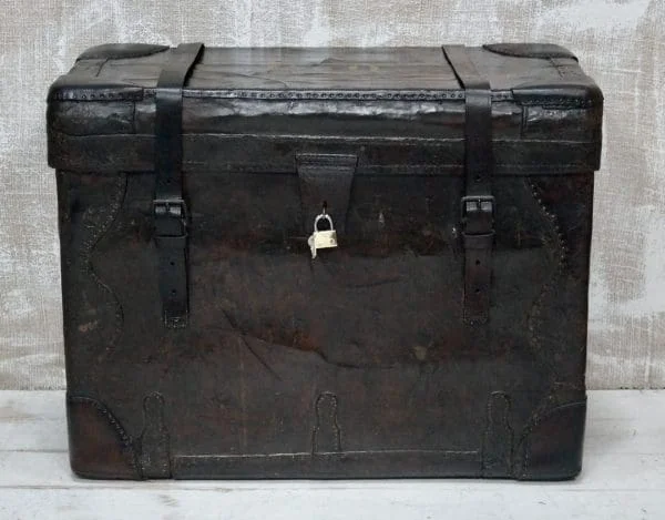 Georgian Leather Boot Trunk - Image 9