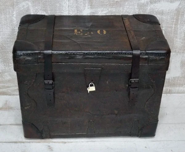 Georgian Leather Boot Trunk - Image 8