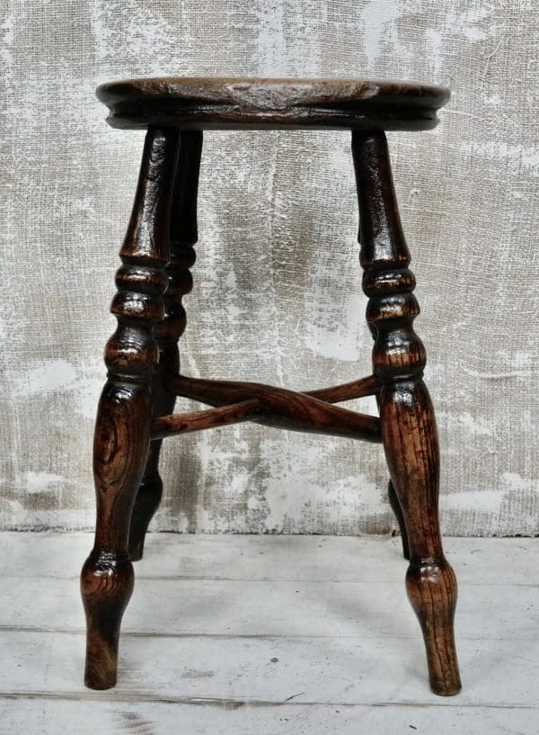 Georgian Elm Tavern Stool