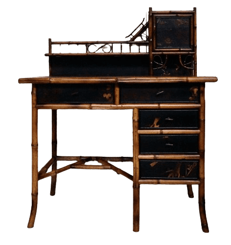 Victorian Bamboo Writing Desk