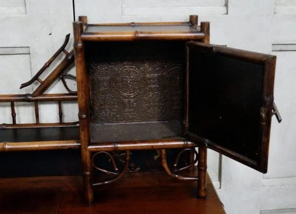 Victorian Bamboo Writing Desk - Image 7